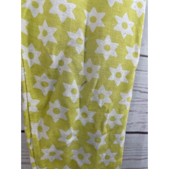 KicKee Pants Yellow Floral Pajamas 4T - Picture 6 of 7